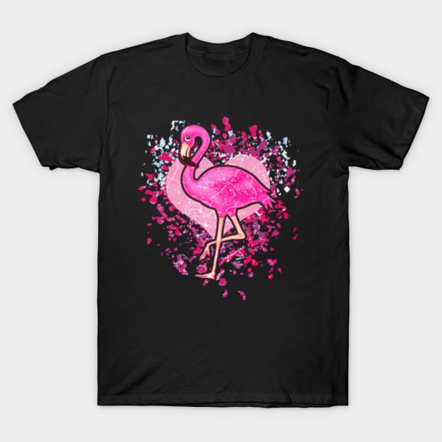 Pink Flamingo T-Shirt by Mila46